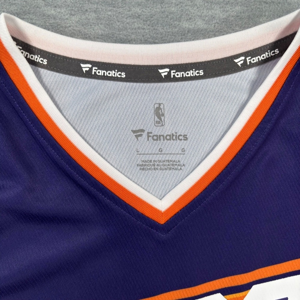 Fanatics NBA Phoenix Suns Kevin Durant 35 Jersey Purple kids Large New - Picture 4 of 13